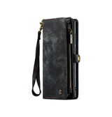 Samsung Galaxy S25 Ultra | Samsung Galaxy S25 Ultra - CaseMe™ Multifunktionel Læder Etui / Pung - Sort - DELUXECOVERS.DK