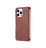 iPhone 12 Pro | iPhone 12 Pro - AZNS™ Diary Læder Etui / Taske M. Pung - Brun - DELUXECOVERS.DK