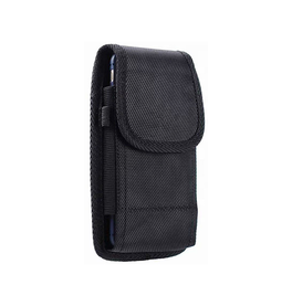 iPhone 15 Pro Max | iPhone 15 Pro Max - SafeOne™ Nylon Bæltetaske / Etui - Sort - DELUXECOVERS.DK