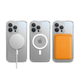 iPhone 13 Pro | <AAA>iPhone 13 Pro - DeLX™ MagSafe Silikone Cover - Gennemsigtig - DELUXECOVERS.DK