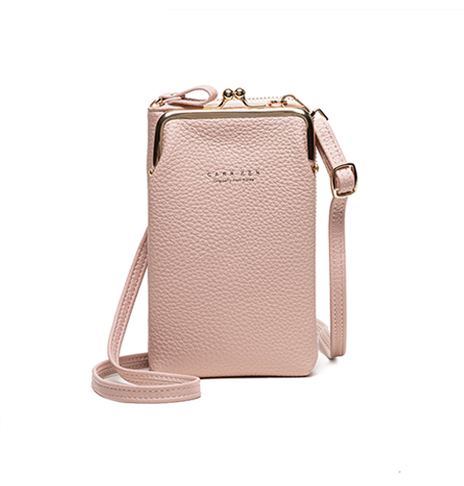 Universal Taske / Sleeve | Samsung Galaxy M51 - DeLX™ Læder Skuldertaske til Dame - Rose - DELUXECOVERS.DK