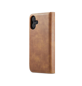 iPhone 17 | iPhone 17 - DG.MING™ Vintage 2-i-1 Læder Etui M. Cover - Brun - DELUXECOVERS.DK