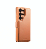 Samsung Galaxy S25 | Samsung Galaxy S25 - CaseNeo™ Læder Cover M. Kortholder - Lys brun - DELUXECOVERS.DK