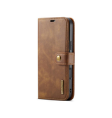 iPhone 17 Air | iPhone 17 Air - DG.MING™ Vintage 2-i-1 Læder Etui M. Cover - Brun - DELUXECOVERS.DK