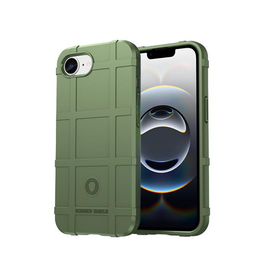 iPhone 16e | iPhone 16e - RUGGED SHIELD™ Stødsikkert Håndværker Cover - Grøn - DELUXECOVERS.DK