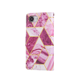 iPhone 16e | iPhone 16e - UNIQ™ Marble Læder Etui - Purple - DELUXECOVERS.DK