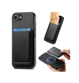 iPhone 16e - Valora™ MagSafe Kortholder 2-i-1 Cover - Retro Sort