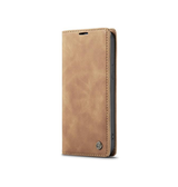 iPhone 16e | iPhone 16e - CaseMe™ Noble Læder Etui / Pung - Lysebrun - DELUXECOVERS.DK