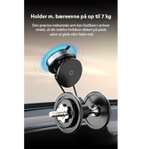 Mobilholder | <X>X97 Magnetisk Mobilholder | Sugekop 360° - MagSafe kompatibel - DELUXECOVERS.DK
