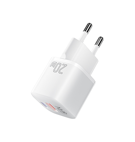 Vægoplader | ESSAGER™ | USB-C Vægoplader 3.0 - Hurtigoplader - 20W - Hvid - DELUXECOVERS.DK