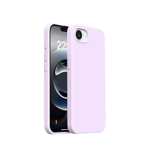 iPhone 17e / 16e | iPhone 17e / 16e - Burom™ Ultra Soft Silikone Cover - Baby Lilla - DELUXECOVERS.DK