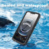 iPhone 16e | iPhone 16e - Redpepper™ IP68 Vandtæt Håndværker Cover - Sort - DELUXECOVERS.DK