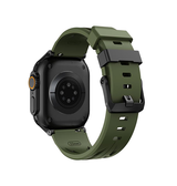 Apple Watch 42-49mm | Apple Watch (42/44/SE/45/46/49mm) - TrailHunter Silikone - Armygrøn - DELUXECOVERS.DK