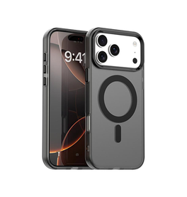 iPhone 17 Pro Max | iPhone 17 Pro Max - DeLX™ MagSafe Silikone Cover - Sort/Grå - DELUXECOVERS.DK