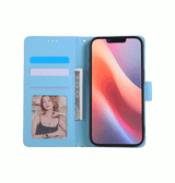 iPhone 16e | iPhone 16e - UNIQ™ Marble Læder Etui - Ocean - DELUXECOVERS.DK