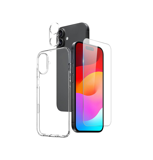 iPhone 17 | iPhone 17 - 3-i-1 Beskyttelsesæt Cover & Beskyttelsesglas - DELUXECOVERS.DK
