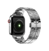 Apple Watch 38mm | Apple Watch (38/40/SE/41/42mm) - L'Empiri™ Crono Stål Rem - Sølv - DELUXECOVERS.DK