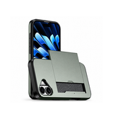 iPhone 16 Plus - Deluxe™ Håndværker Cover M. Kortholder - Army