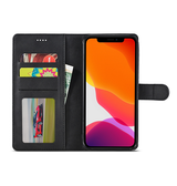 iPhone 11 Pro | iPhone 11 Pro - LC.IMEEKE™ Læder Cover M. Kortholder - Sort - DELUXECOVERS.DK