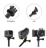 Action Kamera Tilbehør | Actionkamera Selfiestang 30–75 cm – Til GoPro, DJI Osmo & Insta360 – Sort - DELUXECOVERS.DK