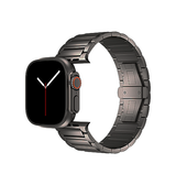 Apple Watch 42mm | Apple Watch (42/44/SE/45/46/49mm) - L'Empiri™ X34 Ægte Titanium Rem - Titaniumgrå - DELUXECOVERS.DK