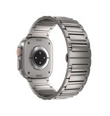 Apple Watch 42mm | Apple Watch (42/44/SE/45/46/49mm) - L'Empiri™ X34 Ægte Titanium Rem - Titaniumgrå - DELUXECOVERS.DK