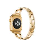 Apple Watch 38-42mm | Apple Watch (38/40/SE/41/42mm) - Diamant Stål Dame Urrem - Guld - DELUXECOVERS.DK