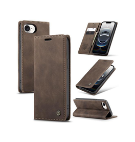 iPhone 16e | iPhone 16e - CaseMe™ Noble Læder Etui / Pung - Brun - DELUXECOVERS.DK