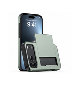 iPhone 17 Pro - Deluxe™ Håndværker Cover M. Kortholder - Army