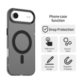 iPhone 17 Air | iPhone 17 Air - DeLX™ MagSafe Silikone Cover - Sort/Grå - DELUXECOVERS.DK