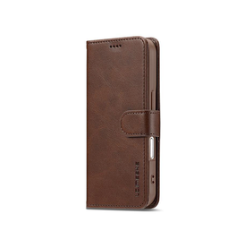 iPhone 17 | iPhone 17 - LC.IMEEKE™ Læder Cover M. Kortholder - Brun - DELUXECOVERS.DK