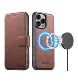 iPhone 16 Pro Max | iPhone 16 Pro Max - Suteni® 2-i-1 Læder Cover M. MagSafe - Brun - DELUXECOVERS.DK