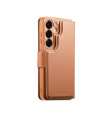 Samsung Galaxy S25 | Samsung Galaxy S25 - CaseNeo™ Læder Cover M. Kortholder - Lysebrun - DELUXECOVERS.DK