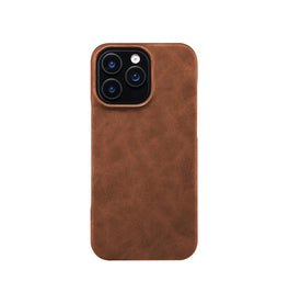 iPhone 16e | iPhone 16e - DeLX® Læder Cover - MagSafe Kompatibel – Brun - DELUXECOVERS.DK