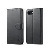 iPhone 16e | iPhone 16e - LC.IMEEKE™ Læder Cover M. Kortholder - Sort - DELUXECOVERS.DK