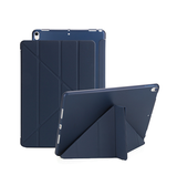 iPad 10.9" (2022) | iPad 10.9" 2022 (10th gen) - Orgami Trifold Læder Cover M. Stander - Navy - DELUXECOVERS.DK