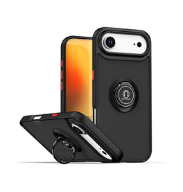 iPhone 17 Air | iPhone 17 Air - PRO™ Armor Cover m. Ring Holder - Sort - DELUXECOVERS.DK