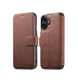 iPhone 17 | iPhone 17 - Suteni® 2-i-1 Læder Cover M. MagSafe - Brun - DELUXECOVERS.DK