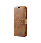 Samsung Galaxy S24 Plus | Samsung Galaxy S24 Plus - DG.MING™ Vintage 2-In-1 Læder Etui M. Cover - Brun - DELUXECOVERS.DK