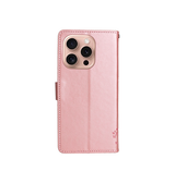 iPhone 16 Pro - BUTTERFLY™ Læder Etui / Taske M. Pung - Rose