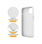 iPhone 13 | iPhone 13 - DeLX™ Silikone Cover m. MagSafe Ring - Hvid - DELUXECOVERS.DK