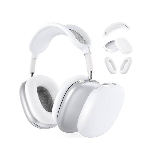 AirPods Max | AirPods Max (3-i-1) Silikone Cover Sæt – Hvid – XDCASE™ - DELUXECOVERS.DK