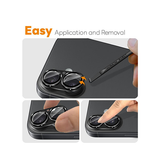 iPhone Beskyttelsesglas | iPhone 17 - NTJO™ 9H Kamera Linse Beskyttelsesglas - Sort - DELUXECOVERS.DK