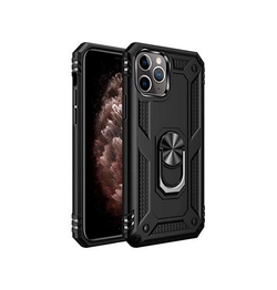 iPhone 15 Pro Max | iPhone 15 Pro Max - NX Pro™ Armor Cover m. Ring Holder - Sort - DELUXECOVERS.DK
