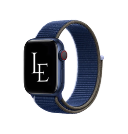Apple Watch 42-49mm | Apple Watch (42/44/SE/45/46/49mm) - L'Empiri™ Sport+ Nylon Velcro Rem - Navy - DELUXECOVERS.DK