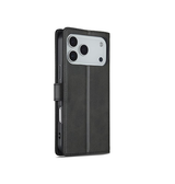 iPhone 17 Pro Max | iPhone 17 Pro Max - LC.IMEEKE™ Læder Cover M. Kortholder - Sort - DELUXECOVERS.DK