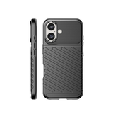 iPhone 16 Plus | iPhone 16 Plus - Thunderbolt™ Silikone Cover - Sort - DELUXECOVERS.DK