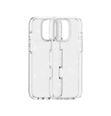 iPhone 16 Pro Max | iPhone 16 Pro Max - DeLX™ Glitter Silikone Cover - Sølv - DELUXECOVERS.DK