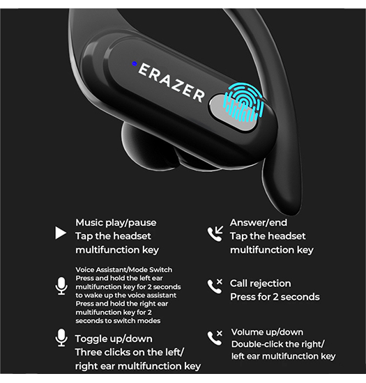 Lenovo® Sports In-ear Høretelefoner til Løb & Træning - Sort – DeluxeCovers