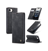 iPhone 16e | iPhone 16e - CaseMe™ Noble Læder Etui / Pung - Sort - DELUXECOVERS.DK